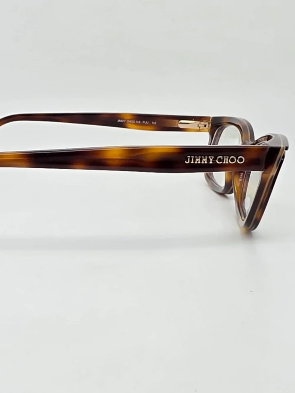 Jimmy Choo 148 Animal Havana Cat Eye Eyeglasses Frame w/ Flexhinge and Case 54mm